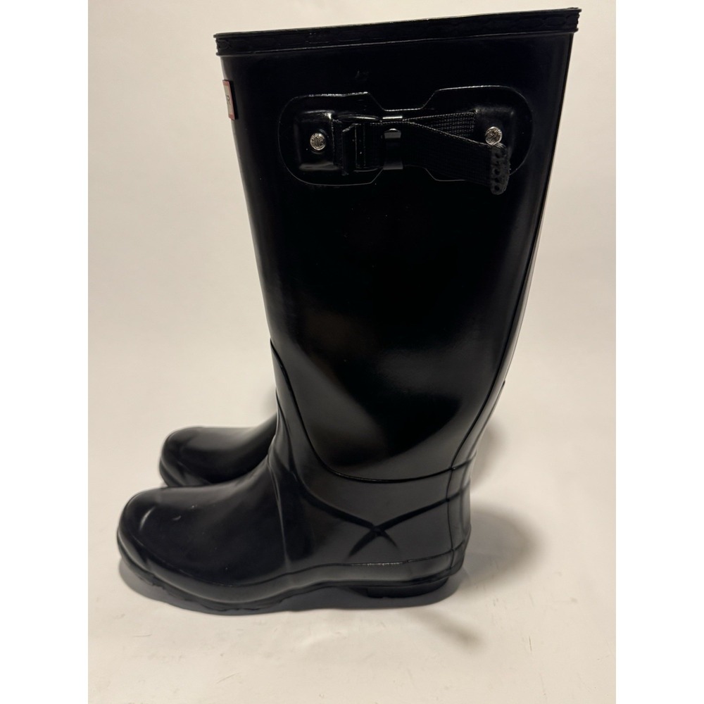 Hunter Original Tall Rain Boots for Women, Size US 8 - Black